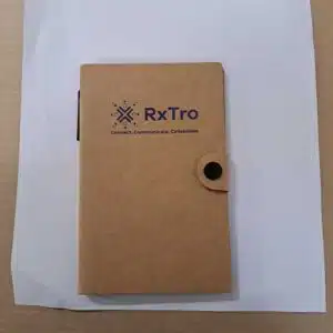 note wallet printed with logo