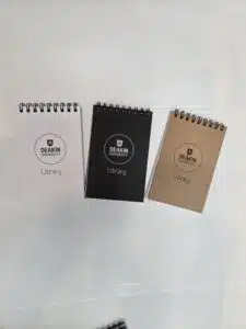 branded notebooks with logos