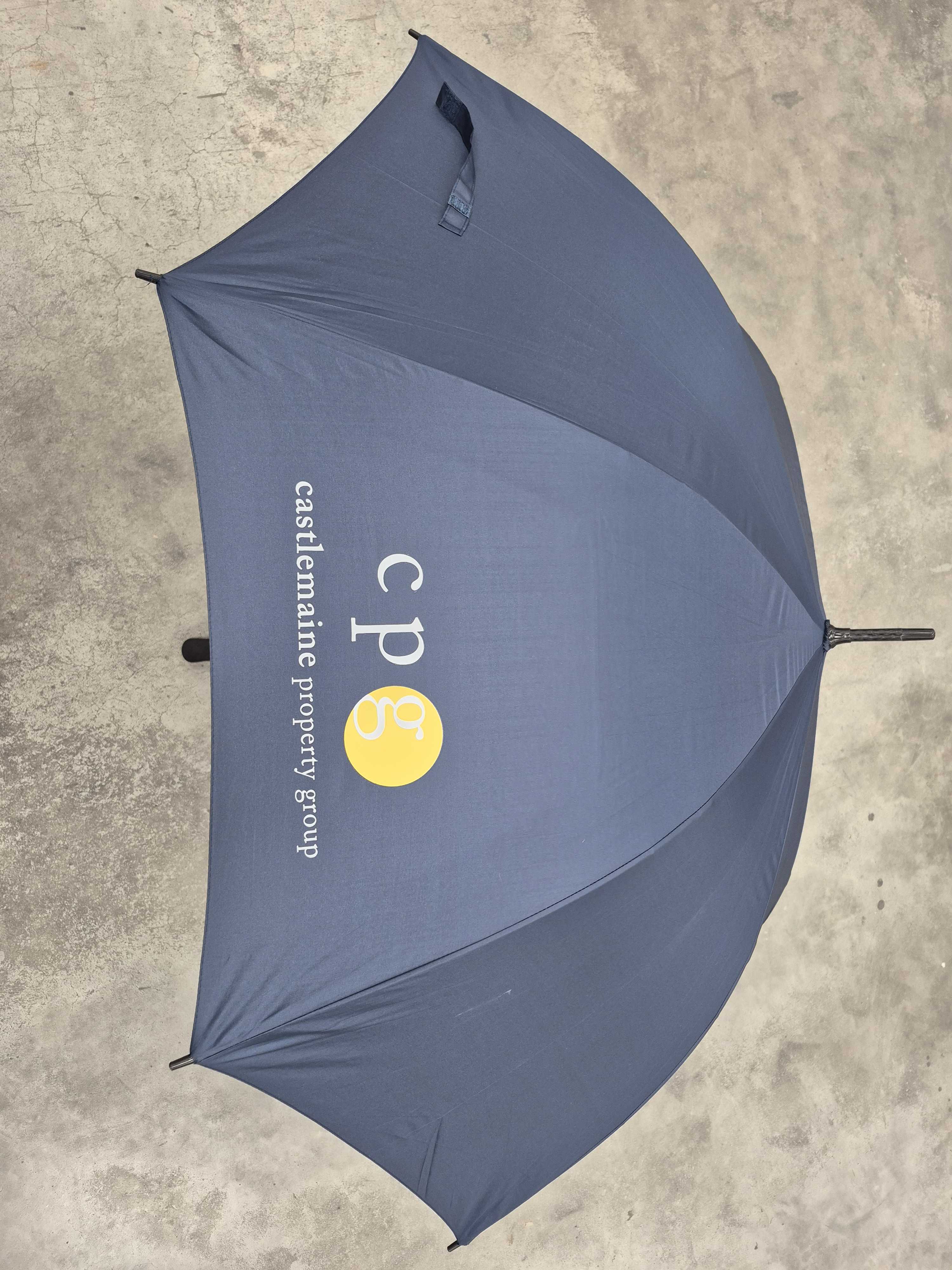 Castlemaine Property Group custom printed umbrella