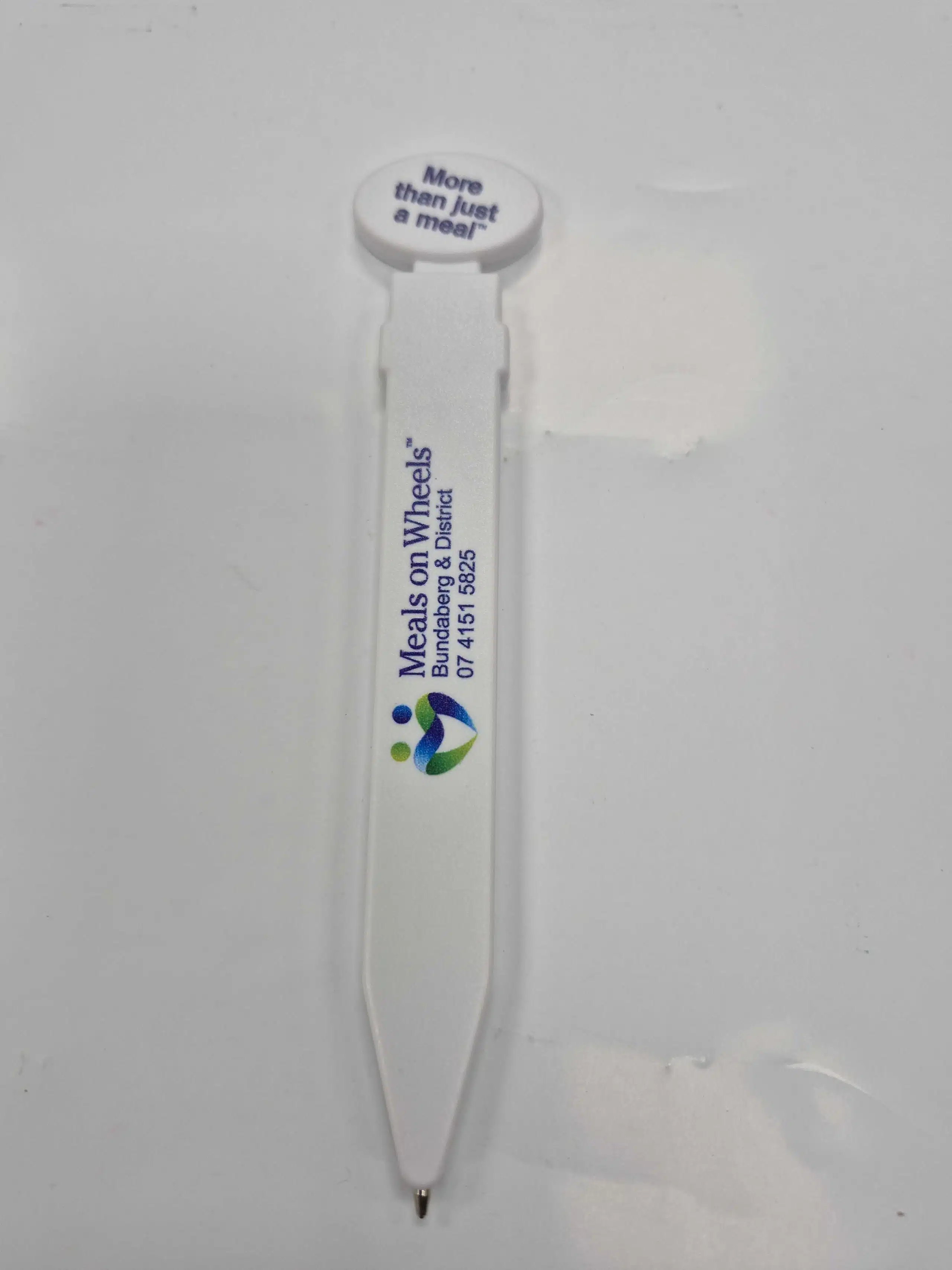 Bundaberg Meals on Wheels branded fridge pen