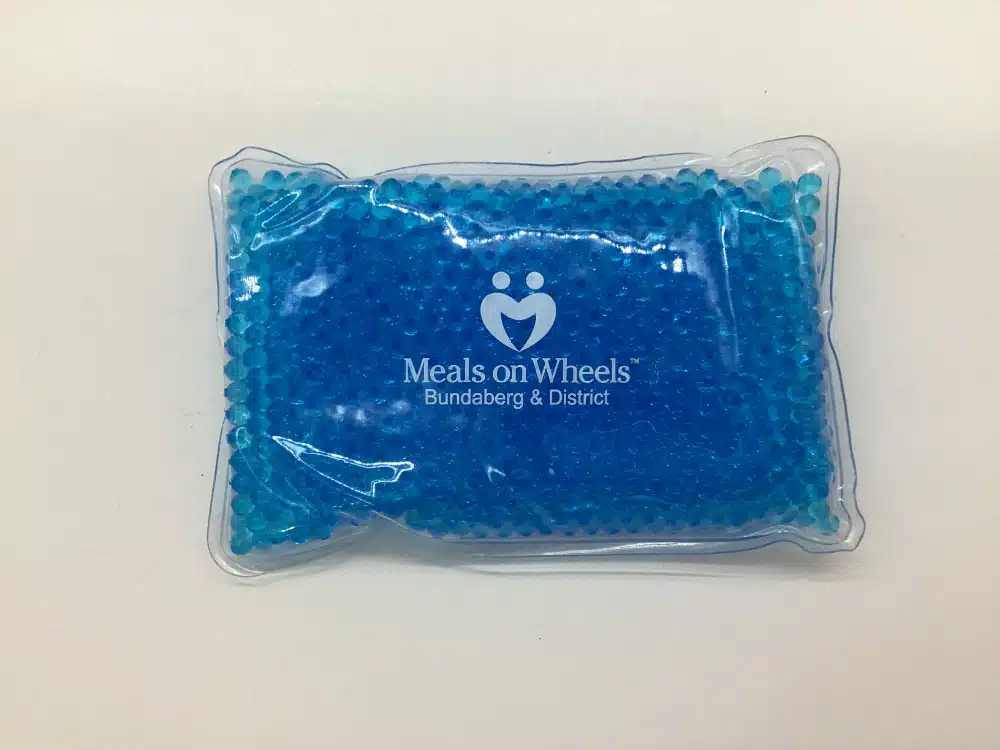 Bundaberg Meals on Wheels branded gel hot and cold pack