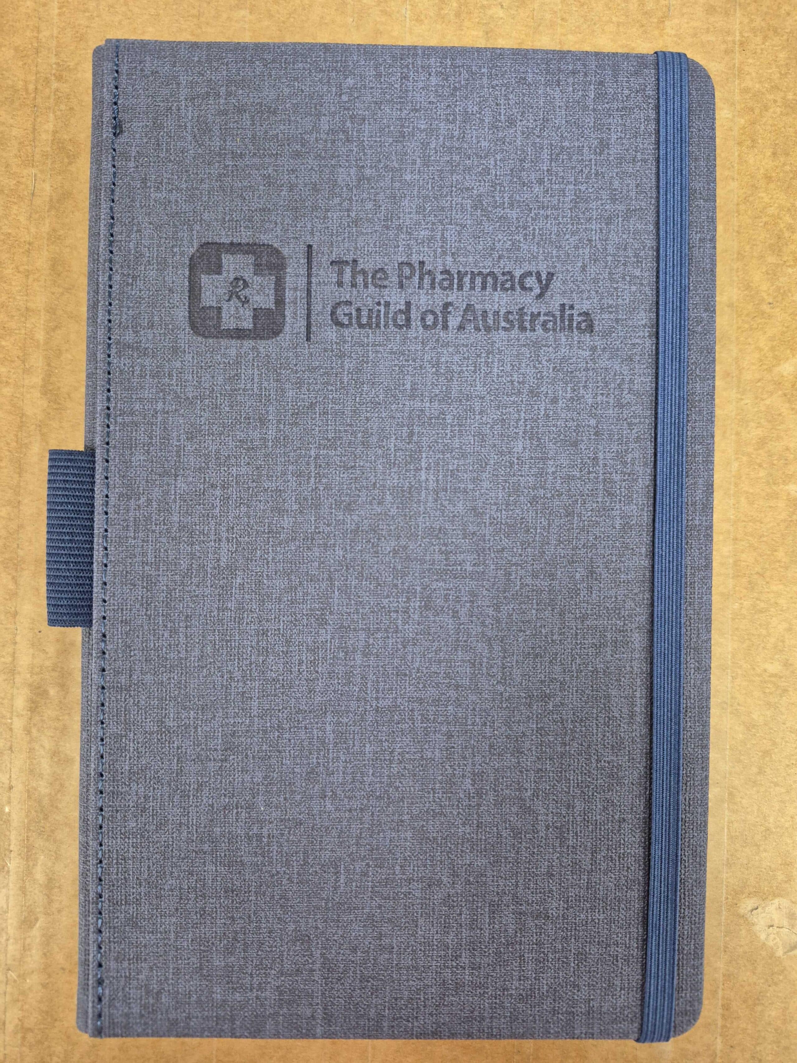 Branded notebook with a printed cover
