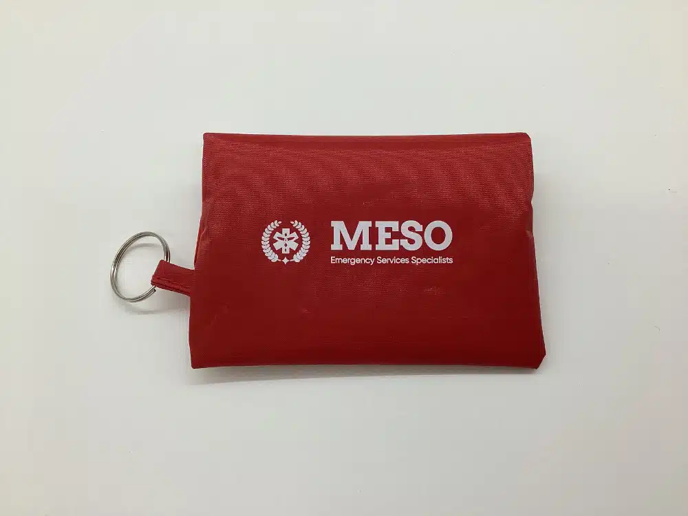 Branded 22-piece first aid travel kit pouch