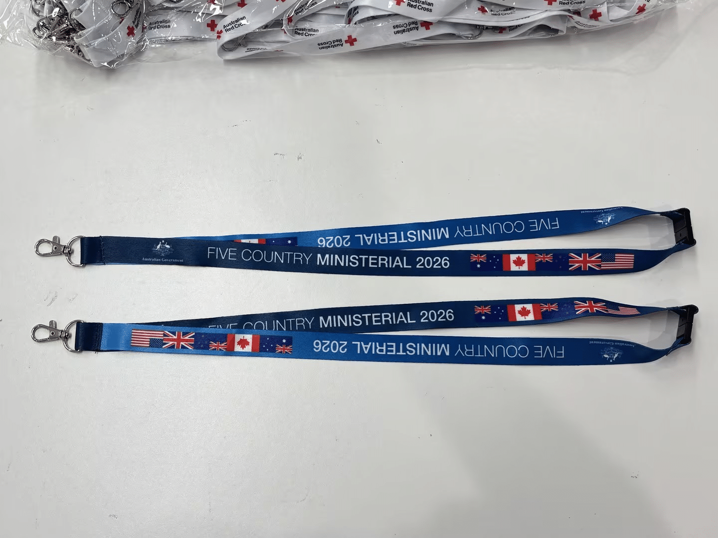 Branded lanyard for the Department of Home Affairs