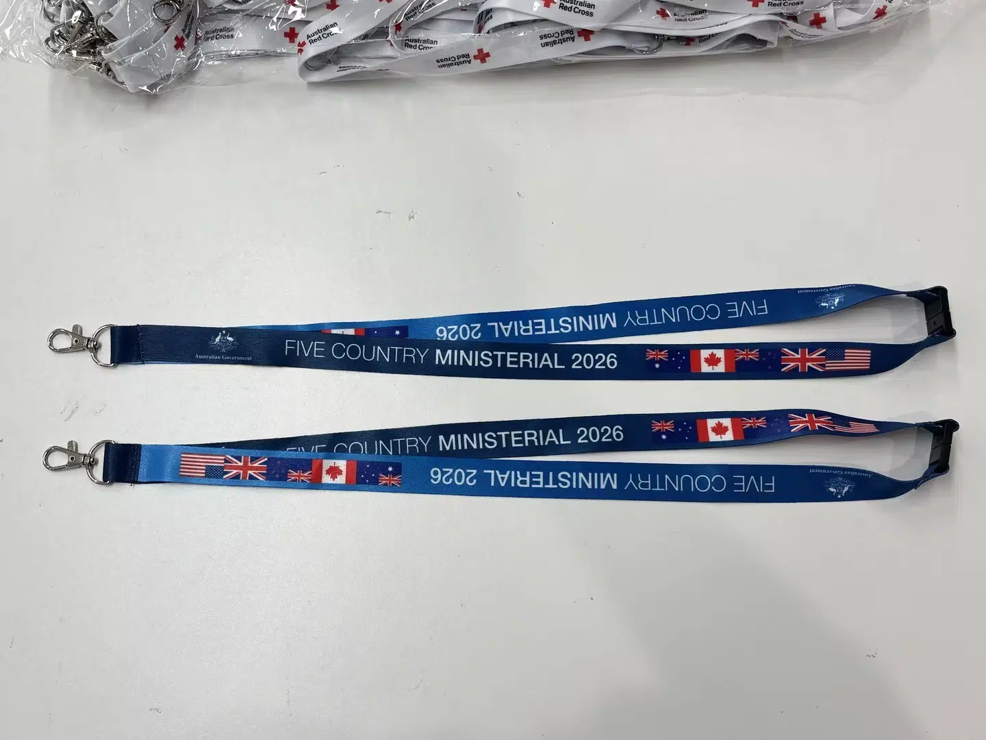 Branded lanyard for the Department of Home Affairs