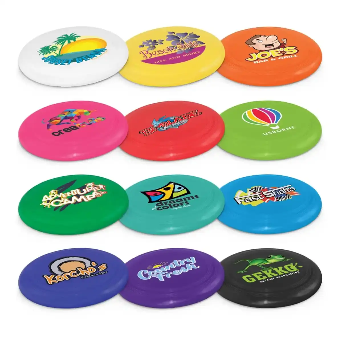 Flying disc with a full-face print