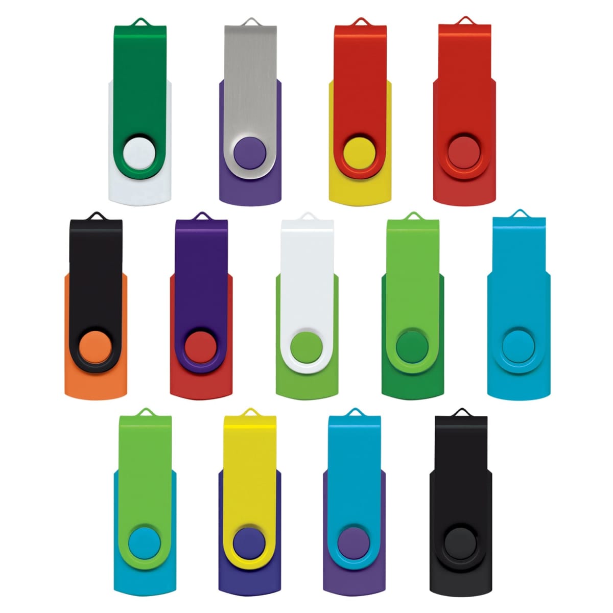Twistra Mix Flash Drives - 4GB