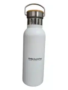 white branded drink bottle