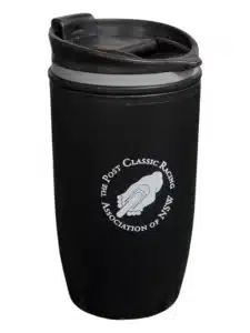 black branded drink bottle