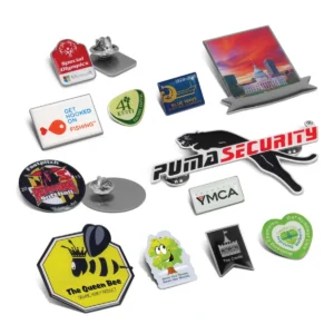 Enamel pin and name badges