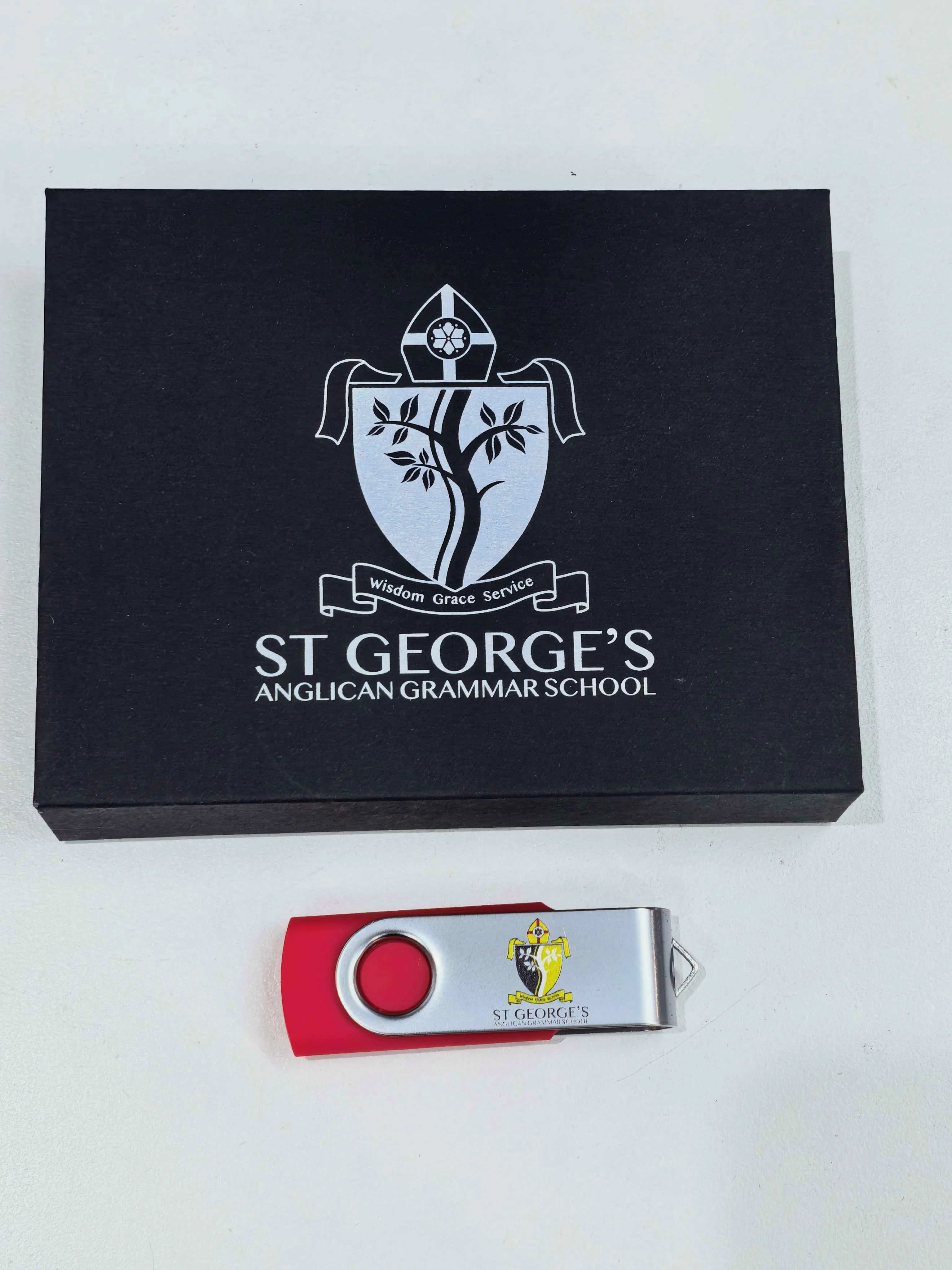 USB drive in a magnetic presentation box