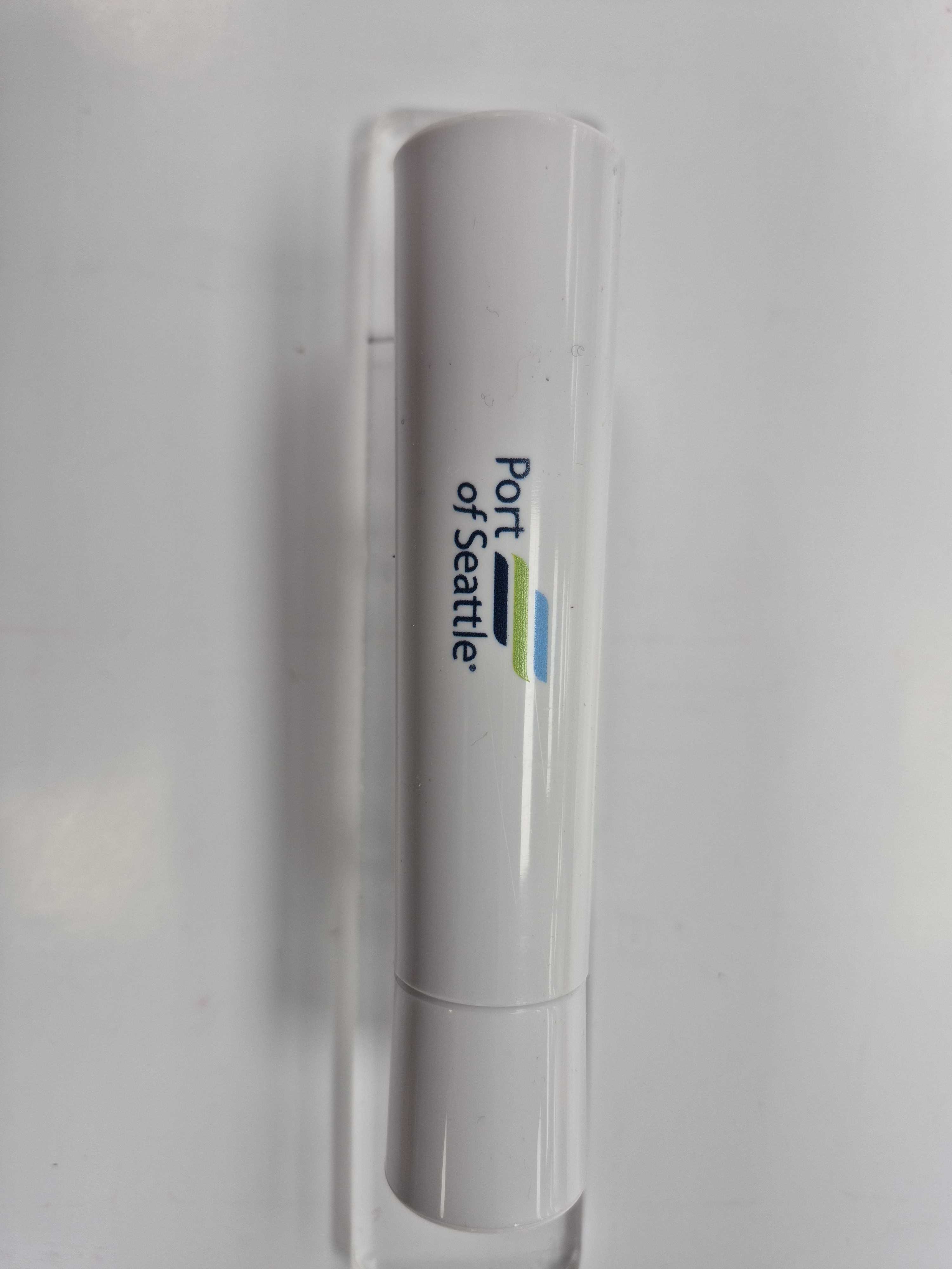 white lint rollers printed with port of seattle logo