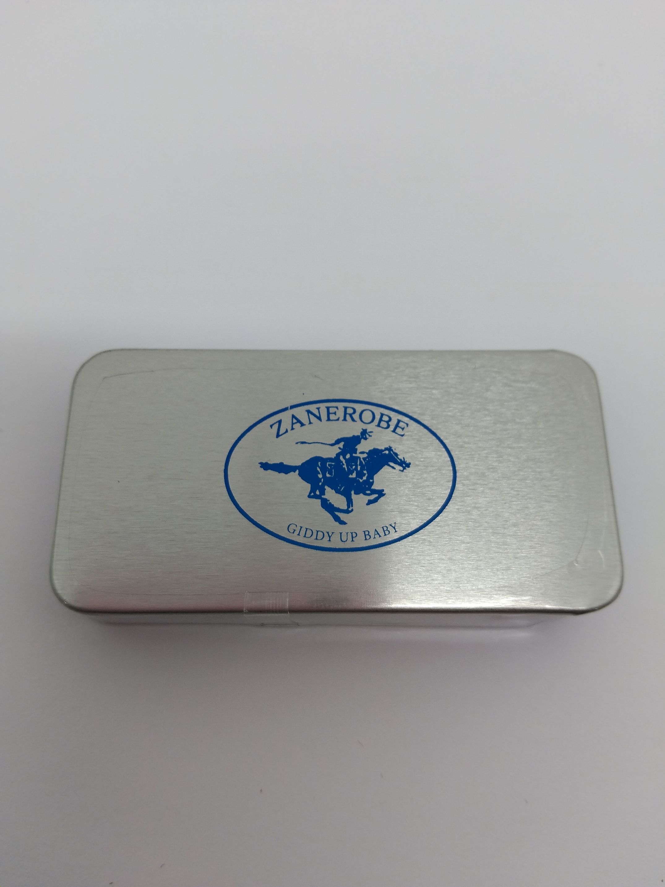 mint tins customised with zanerobe logo