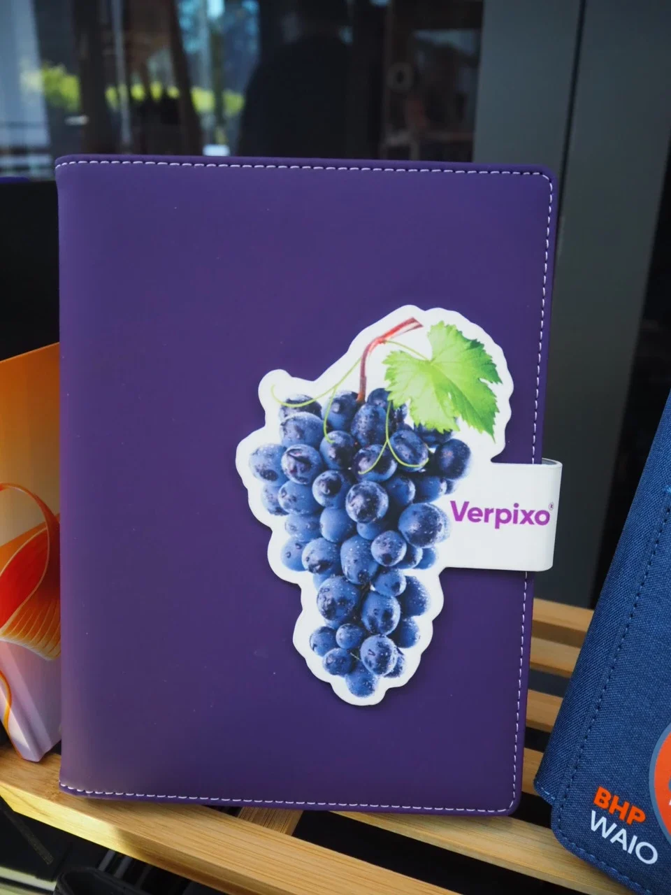 notebook branded with verpixo logo