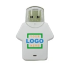 Custom Shape USB Keys in a shirt design with your logo—unique branded USB drives.
