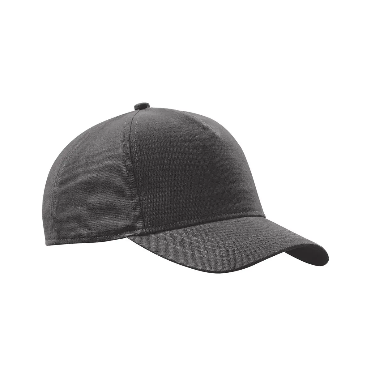 A plain black baseball cap on a white background.