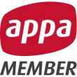 Red appa logo above the word MEMBER in bold gray letters on a white background.