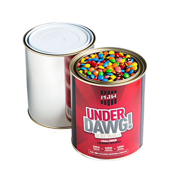 Two Frosty Noodle Boxes with Lindt, one open, one closed; label: UNDER DAWG! NEVER VANILLA.