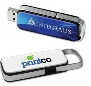 Both blue and white 3.0 Promotional USB drives feature USB 3.0 connectivity.